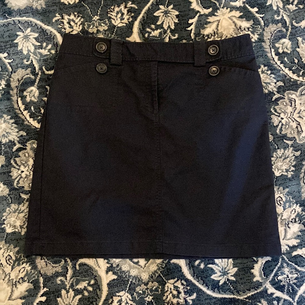 Ann Taylor Navy Mini Pencil Skirt